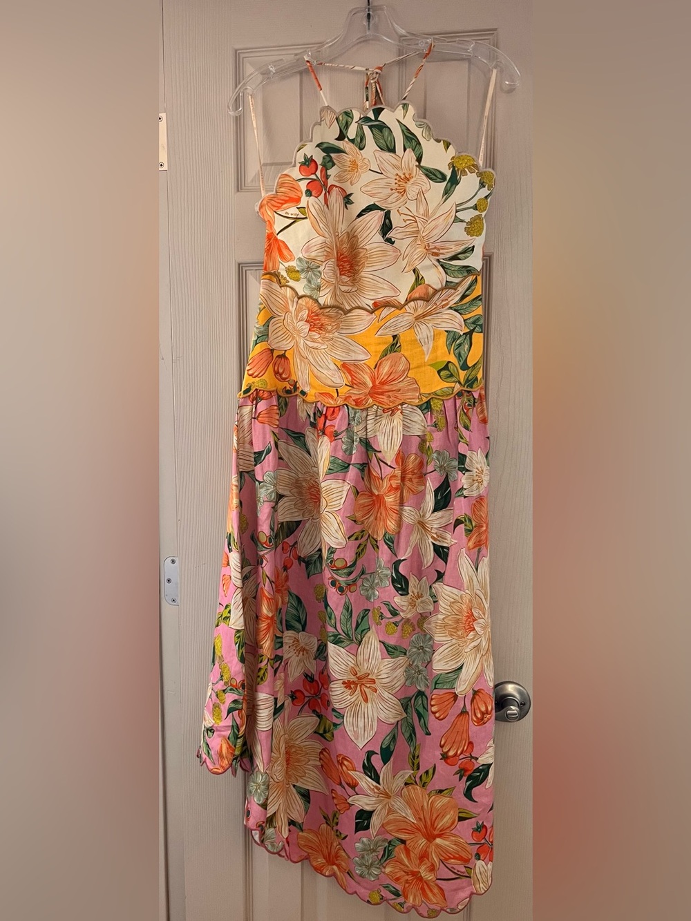 FARM Rio Floral Linen Dress